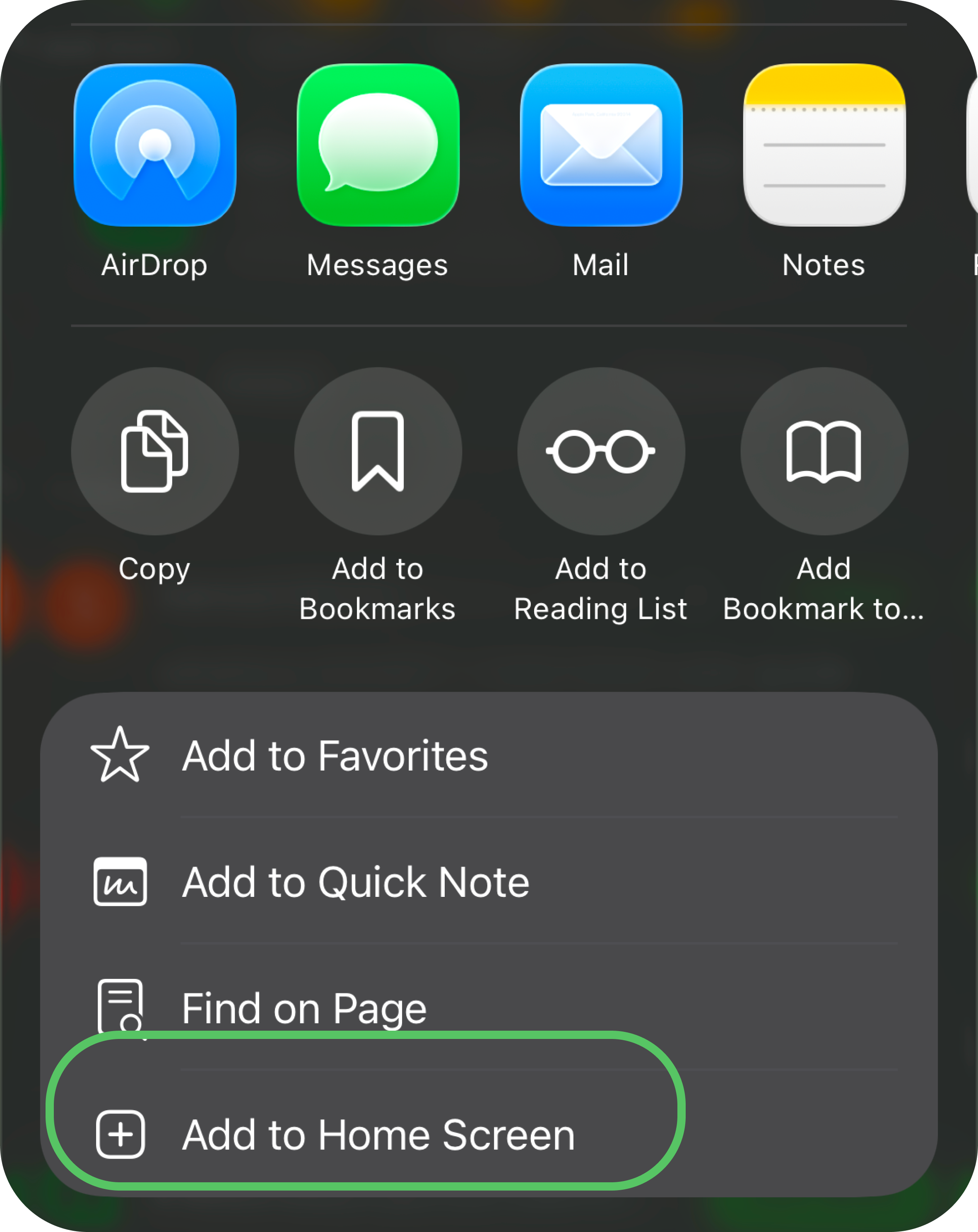 Add to Home Screen